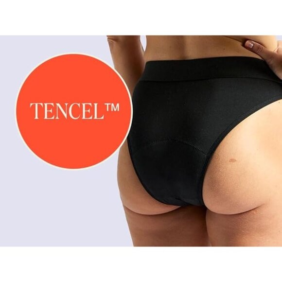 Women's Reusable Incontinence Underwear Leak Proof Machine Washable XL black - Picture 5 of 6